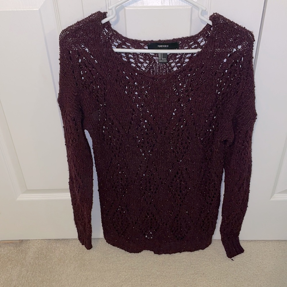 Forever 21 open knit sweater